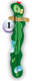 The 1st Hole - Par 5 - 473/463/380